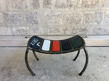 Load image into Gallery viewer, Patrimoine- Tabouret multicolore 1 - Ousmane Mbaye