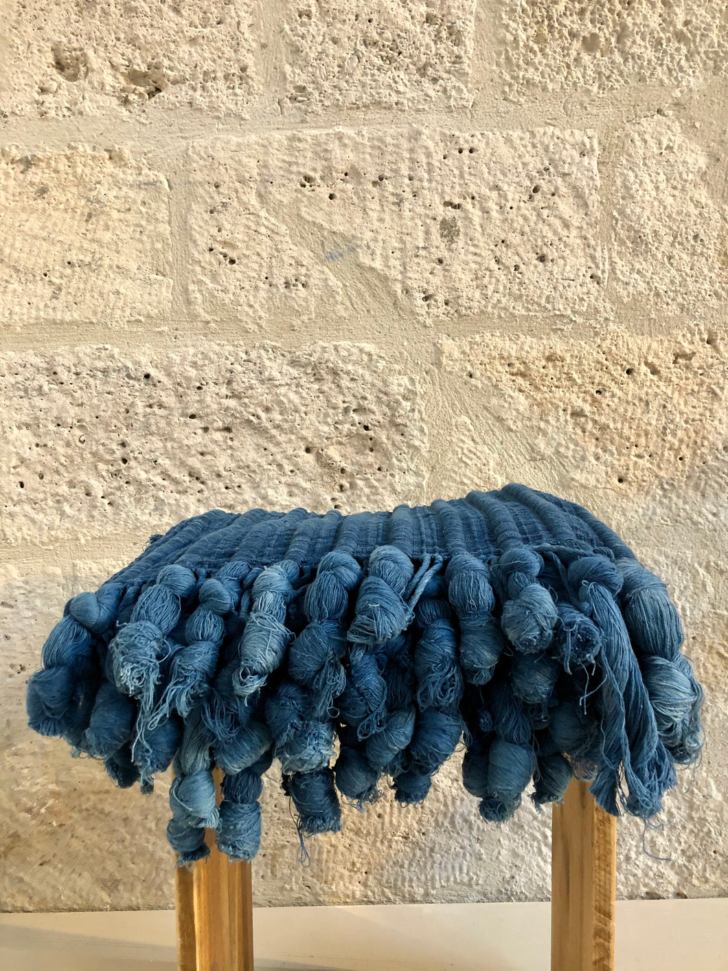 Tapis bleu indigo made in mali