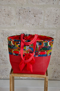 Recycla Bag - Recycled plastic basket bag - Senegalese artisan