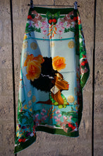Cargar imagen en el visor de la galería, Silki 80x80 - Carré de soie à motif culturel  - Ninhasah

