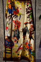 Cargar imagen en el visor de la galería, Carré de soie à motif culturel Ninhasah
